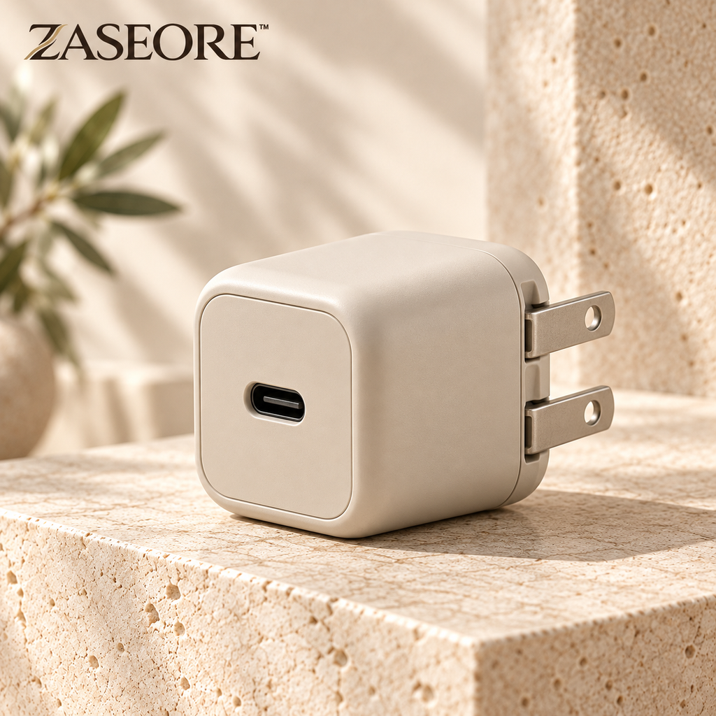 ZASEORE™ Noren 30W USB-C Wall Charger — Single-Port Power Delivery Adapter with Foldable U.S. Plug