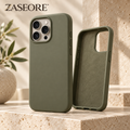 ZASEORE™ Auren Soft-Touch Magnetic Phone Case — Matte Silicone Cover with Lined Interior for Select iPhone Models