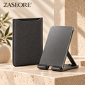 ZASEORE™ Velin Folding Phone Stand — Pocket-Size Aluminum Travel Holder with Three Viewing Positions and Storage Sleeve